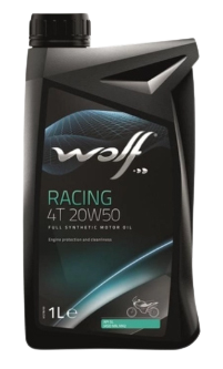 Моторное масло Wolf Racing 4T 20W-50, 1л 